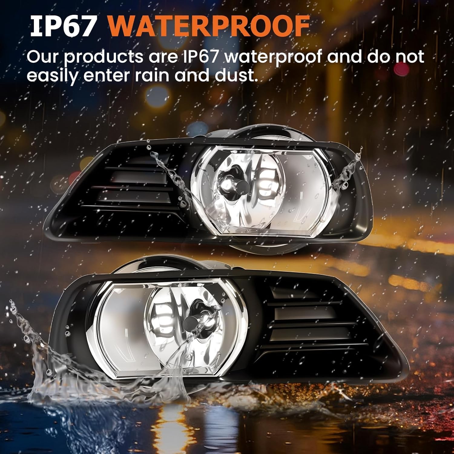 Fog Fog Lights Assembly Compatible With 2007 2008 2009 Toyota 2007-2009 CAMRY