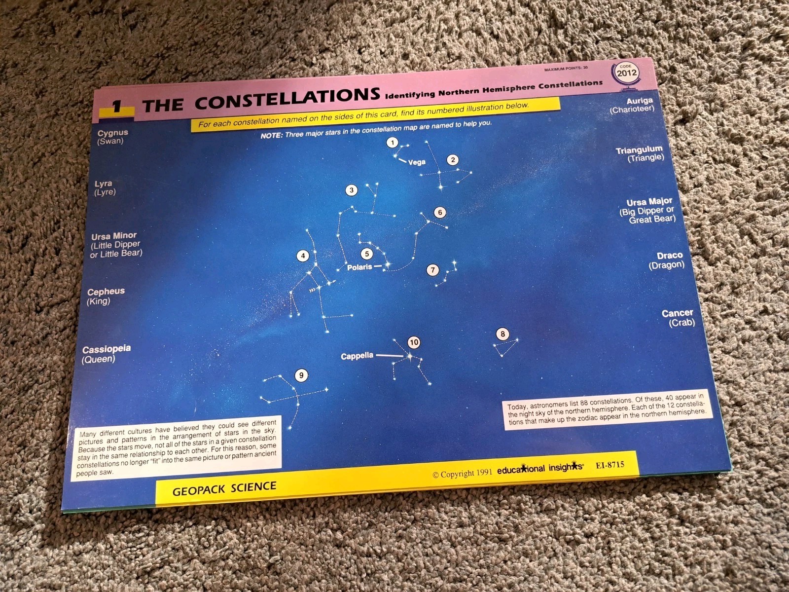 Electronic Geosafari 20 Lessons Science Cards Geography Game