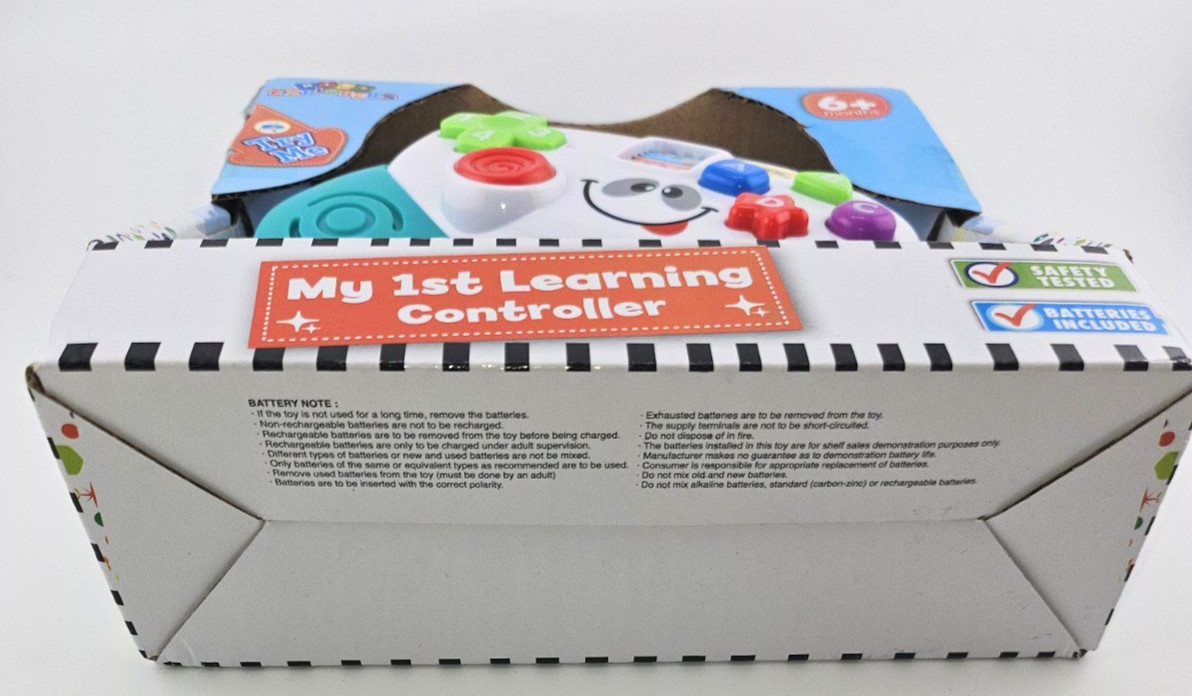 Baby Learning Controller Toy 6+ Months Lights Sounds Fine Motor Skills NEW