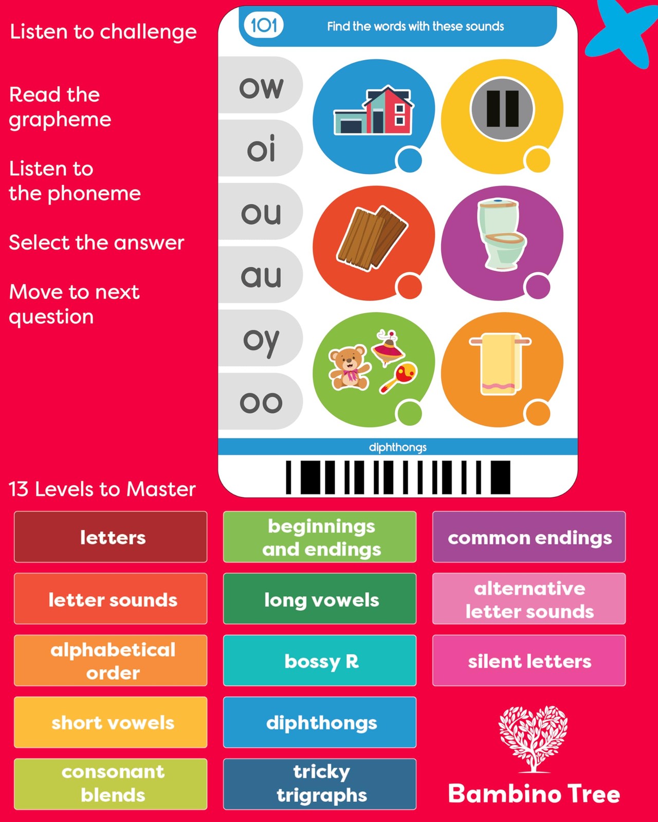 Phonics Machine Learning Pad – Electronic Reading Game for Kids Age 5-11 – Le…
