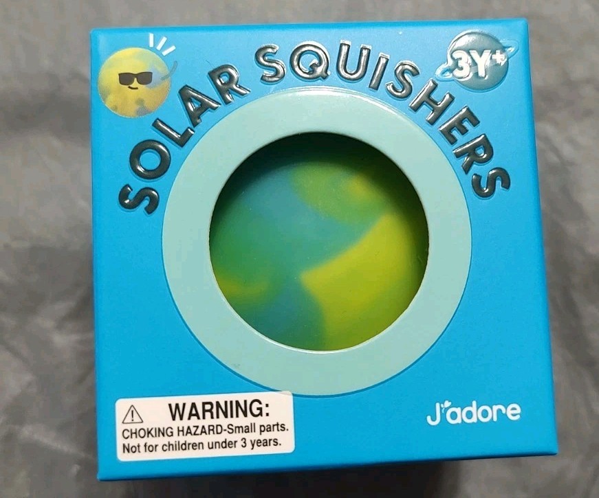 J’Adore Solar Squishers Squishy Cool Patterns Squeeze Toy. NEW Hard To Find