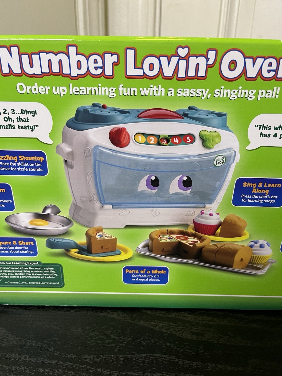 LeapFrog Number Lovin’ Oven Teal Ages 2+ core learning skills Toy Sing Count NEW