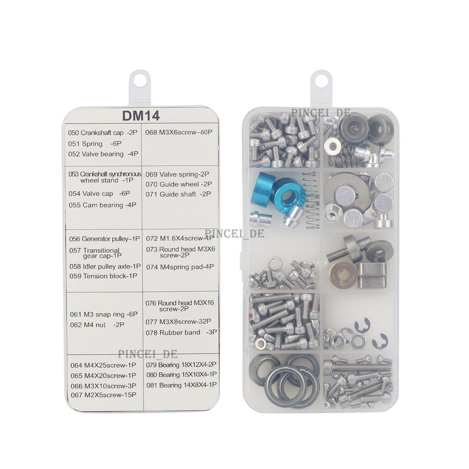DM114 V2 Engine Model Car Metal Model Engine Kit Unassembled Toy Collection