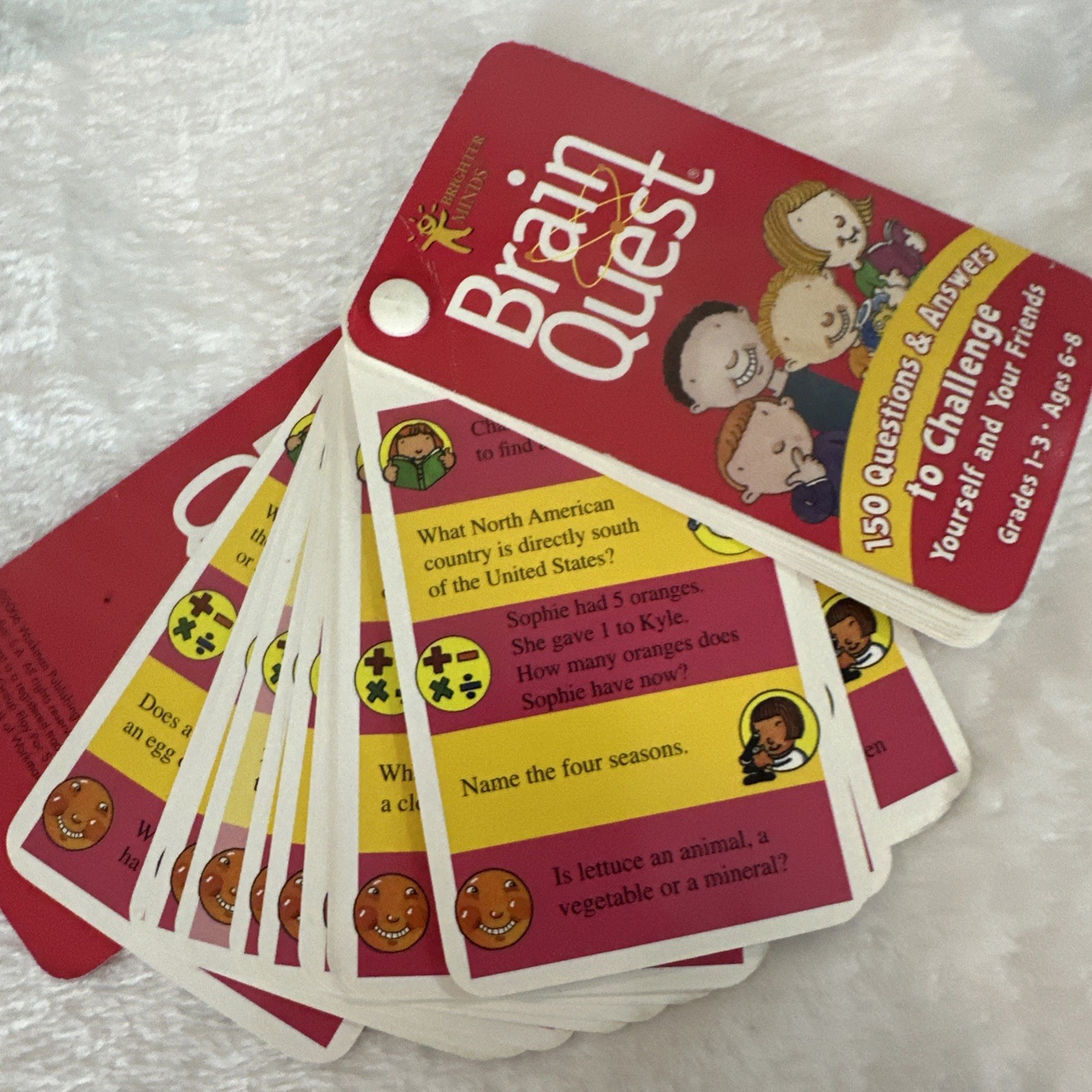 brain quest smart card lot/ 3 Decks/ Games for the car Ages 6-8, 7-8, 7-12