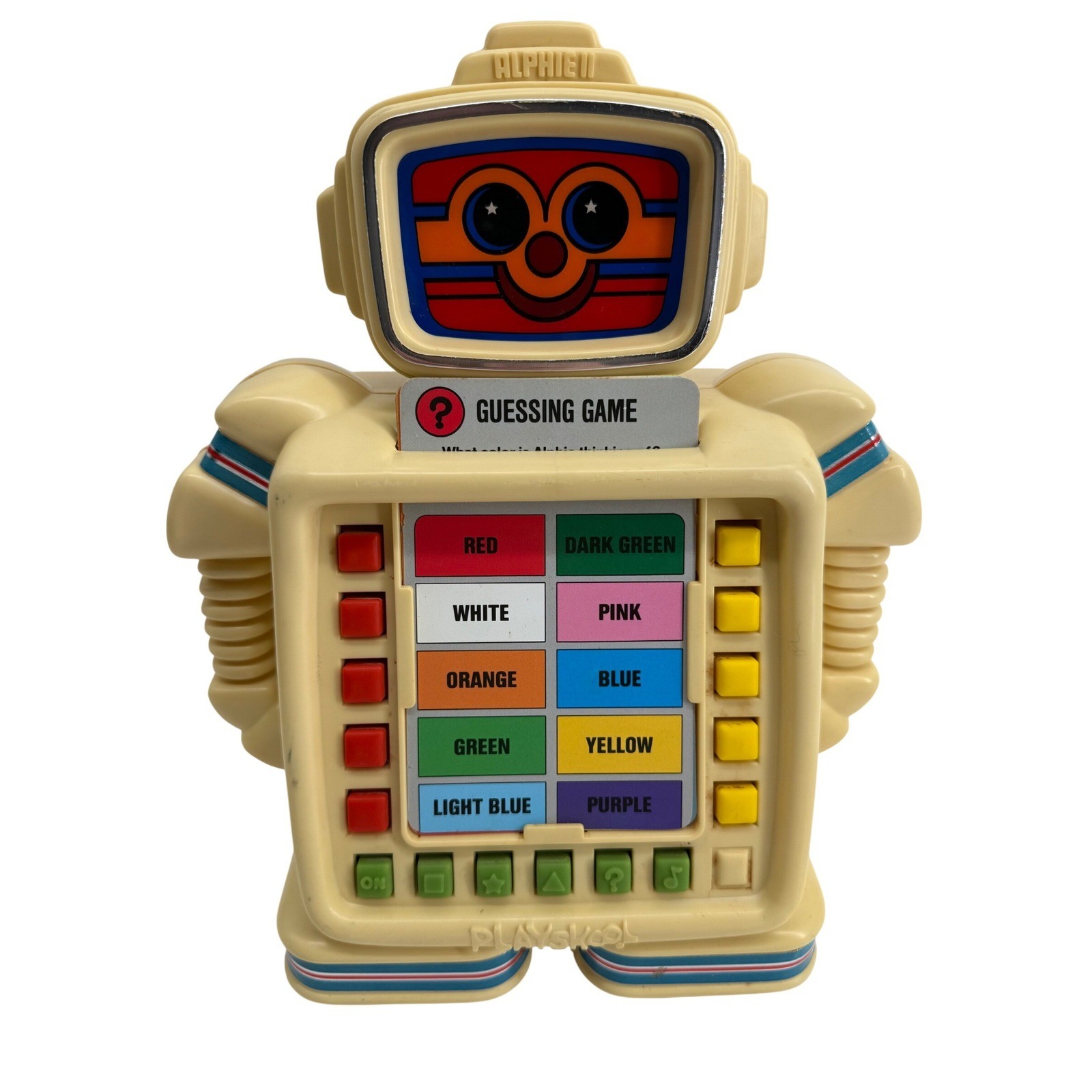 Vintage 1984 Playskool Alphie II Electronic Robot Learning Toy With 7+ Cards