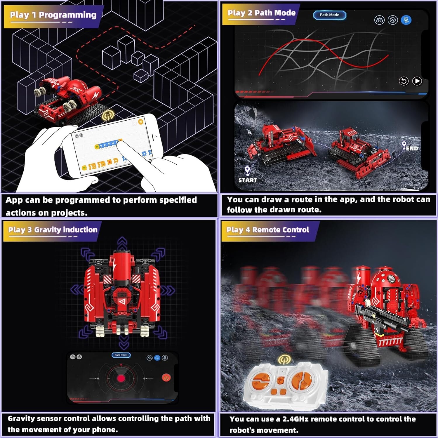 STEM Robot K96135 youth Ages 8-14 5-In-1 Remote Control and APP remote New 495p