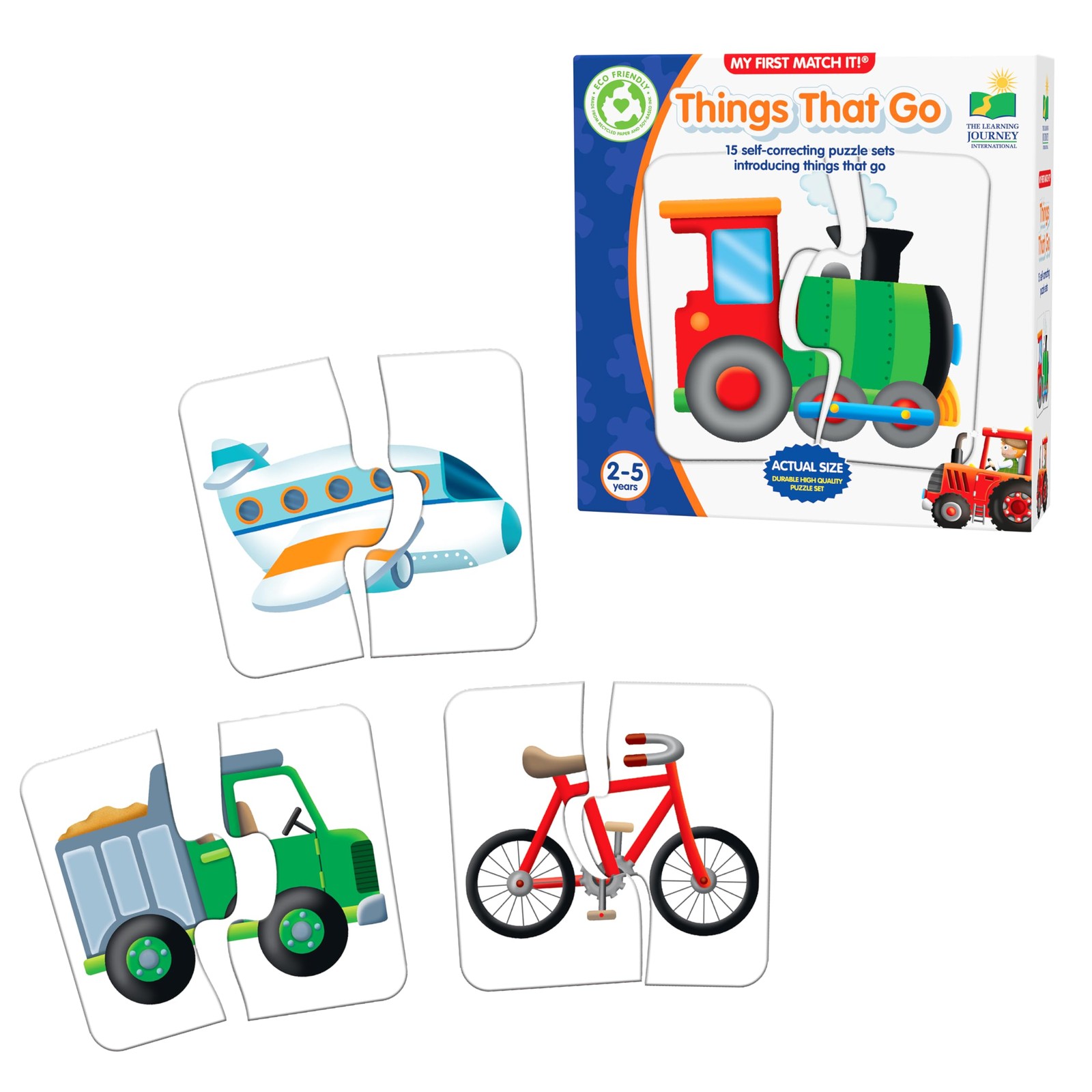 My First Match It Vehicle Puzzles Colorful Educational Fun for Kids