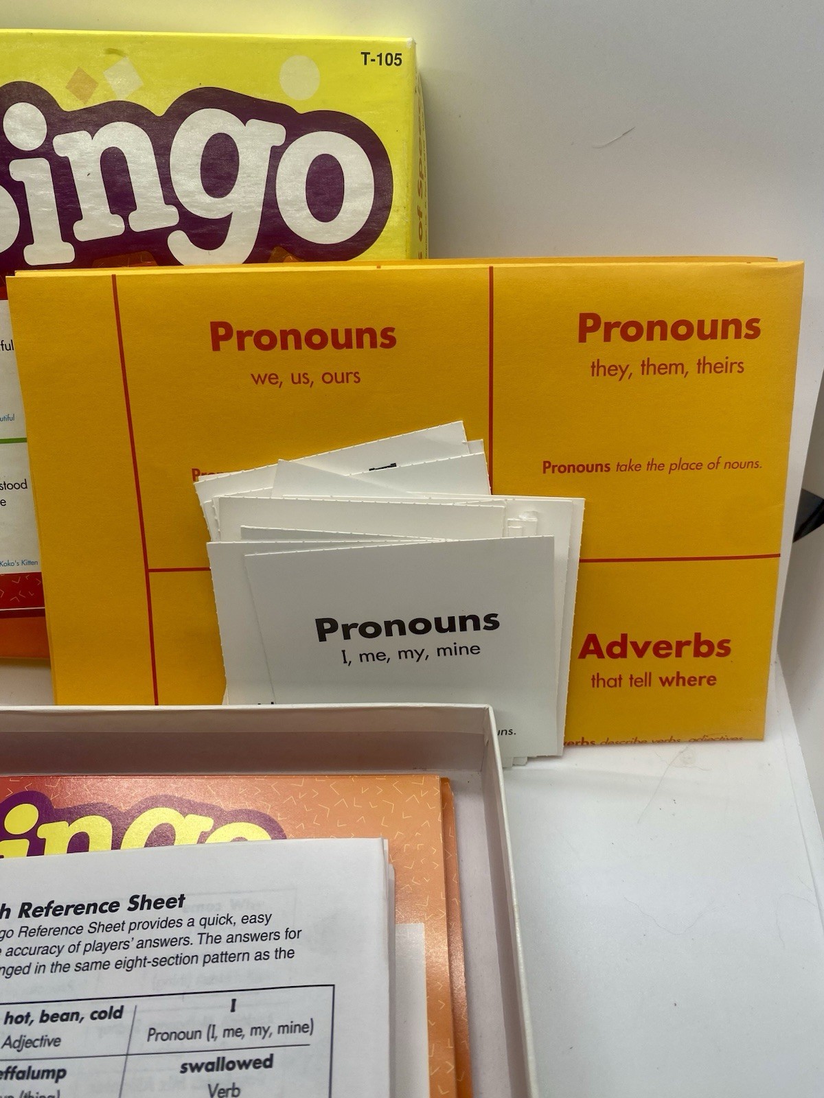 TREND Parts of Speech Bingo Homeschool Teacher Resource English Literature Game