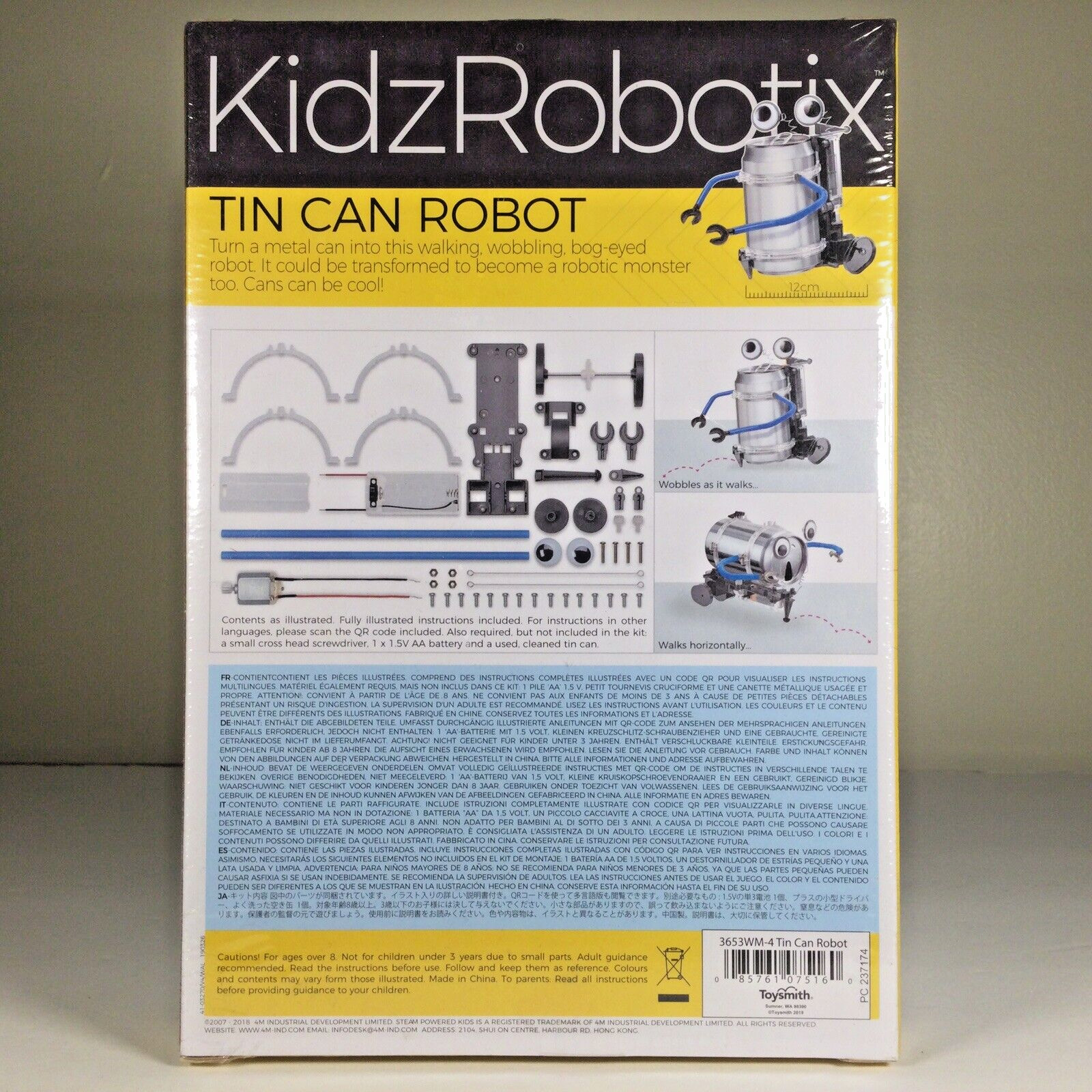 Kids Science Kits Lot Light & Tin Can Robot Ages 8 and up