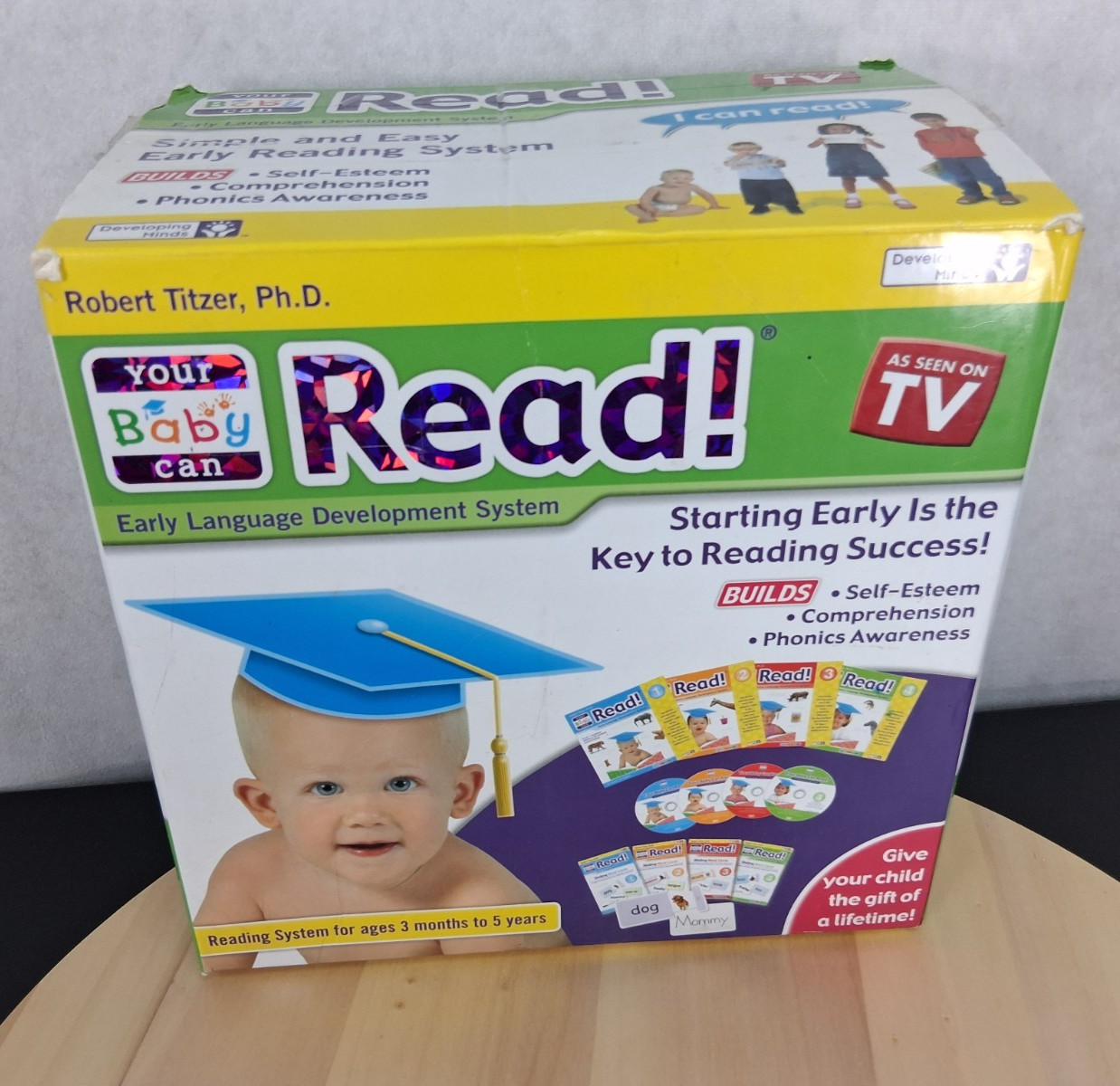 Your Baby Can Read Complete 4 DVD set, 4 Books, 3 Whiteboards, Custom Flashcards