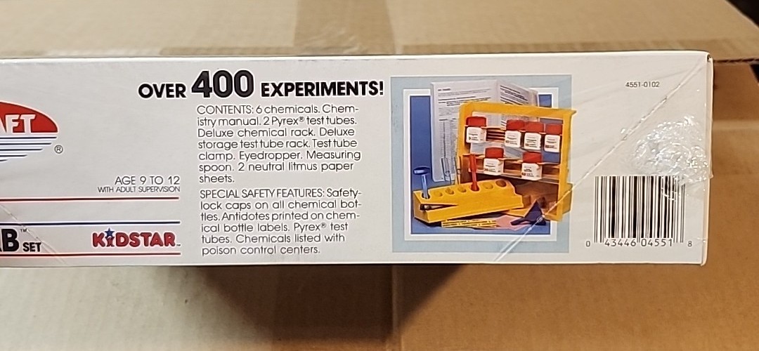 Skilcraft Chemlab Chemistry Set / Over 400 Experiments 1987 NISB