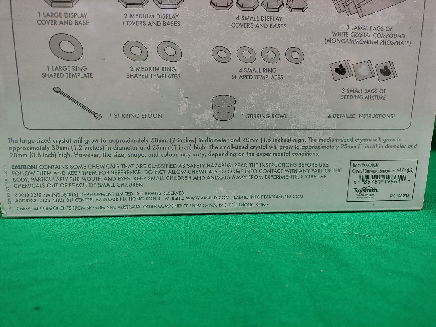 4M Crystal Growing Experimental Geology Science Kit NIB