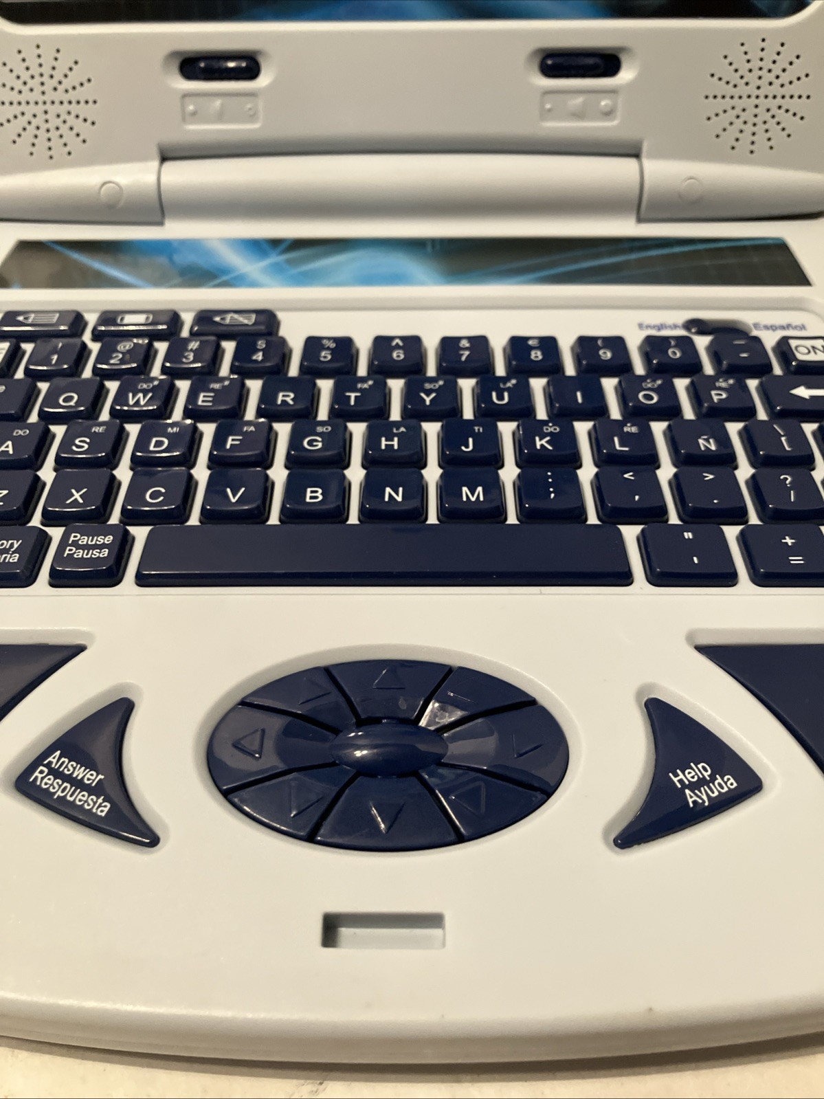 Vintage BILINGUAL 62 ACTIVITY LAPTOP (31 English/31 Spanish) LEARNING TOY Tested