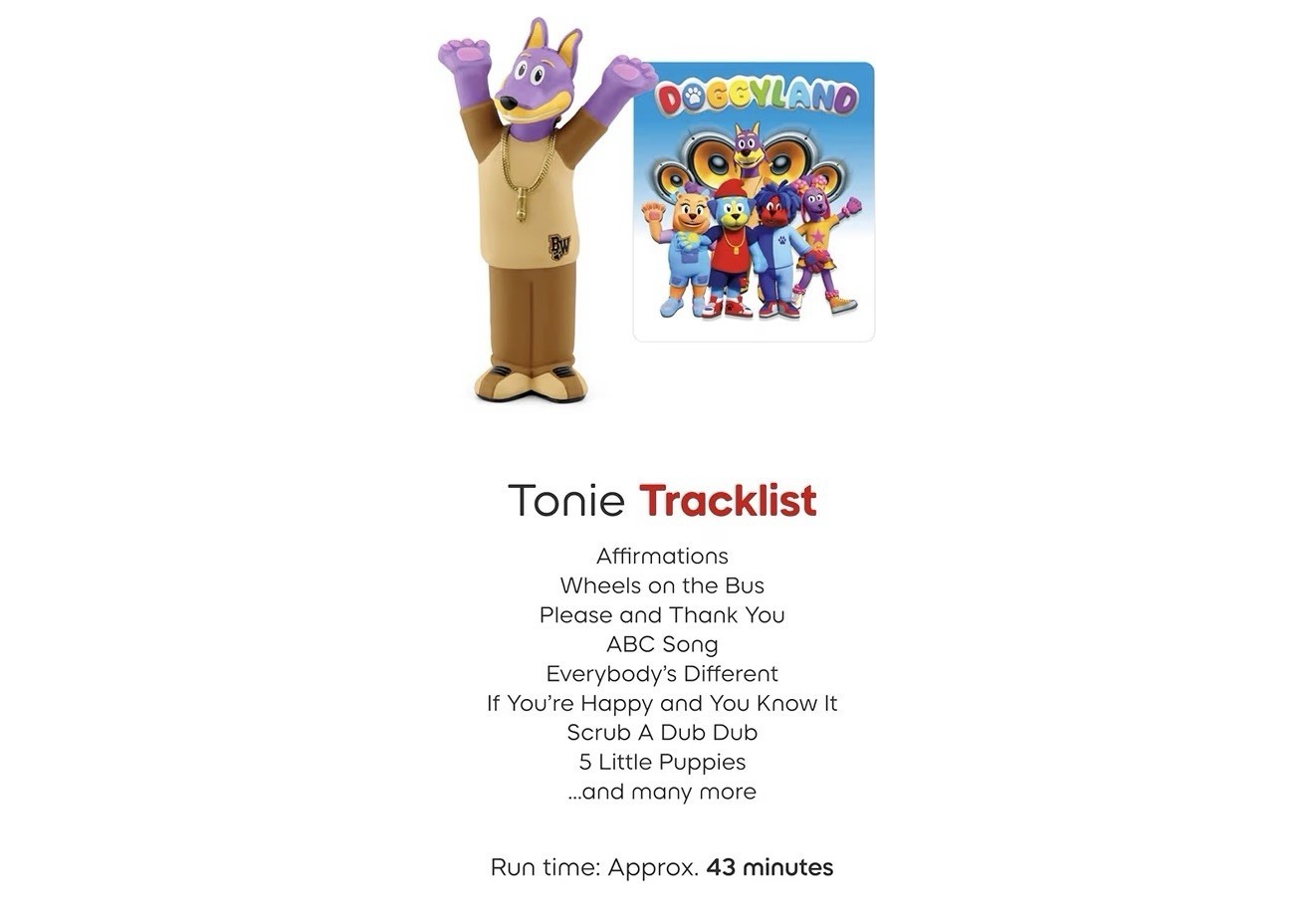 Doggyland Tonie Audio Play Character Snoop Dogg Toniebox Bow Wizzle NEW