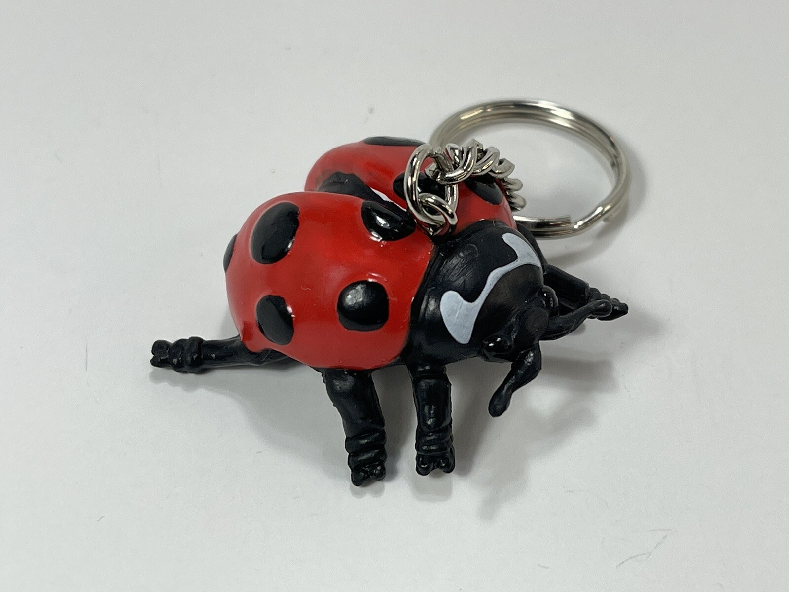 Vintage Safari LTD Ladybug Keychain Figure Toy 1995