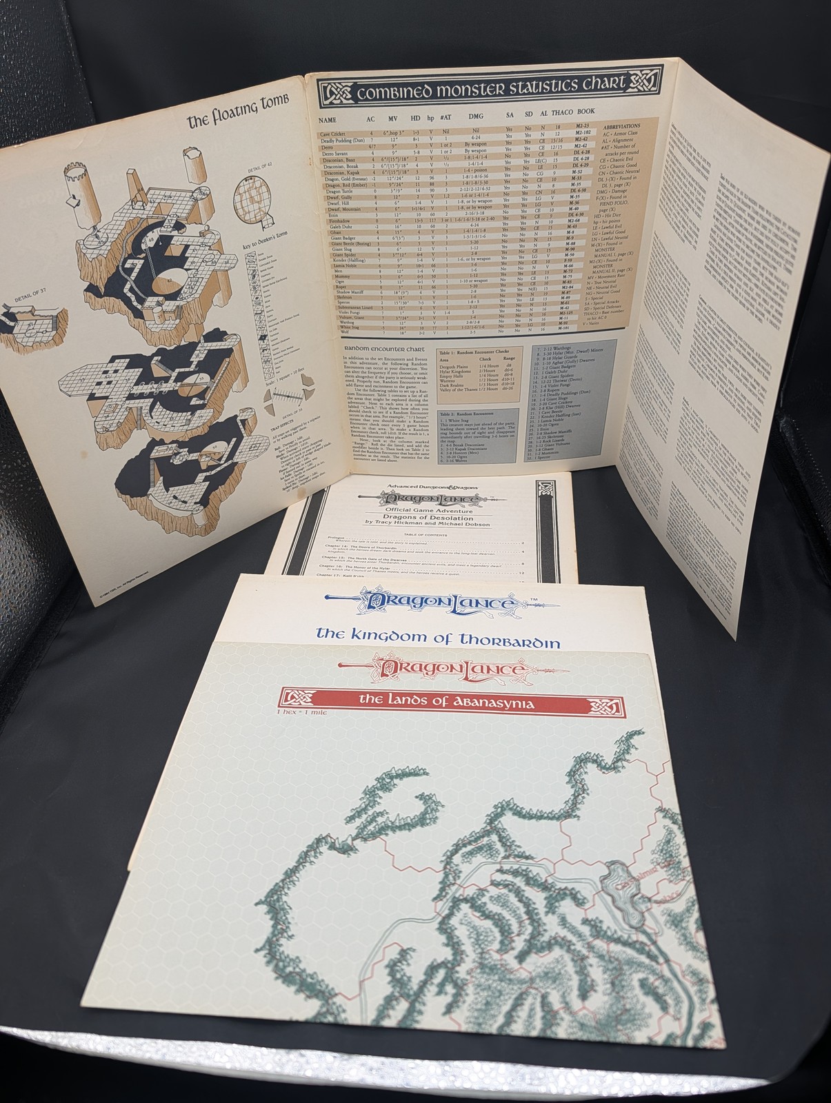 Dragonlance DL1-DL6 Complete Lot AD&D 1st Ed TSR 1984-85 Modules with Maps VG