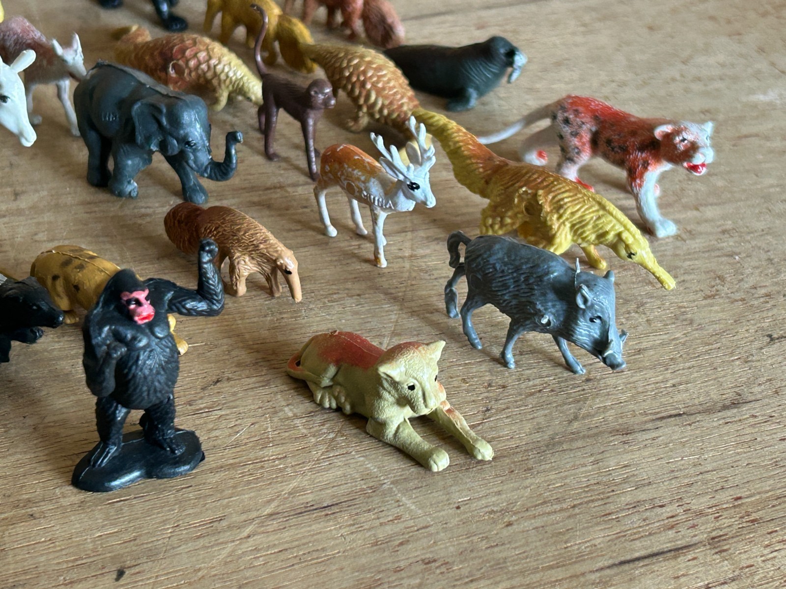 Toy Animal Junk Drawer Lot 90+ Mini Miniature Safari Outback Forest Zoo Crafts