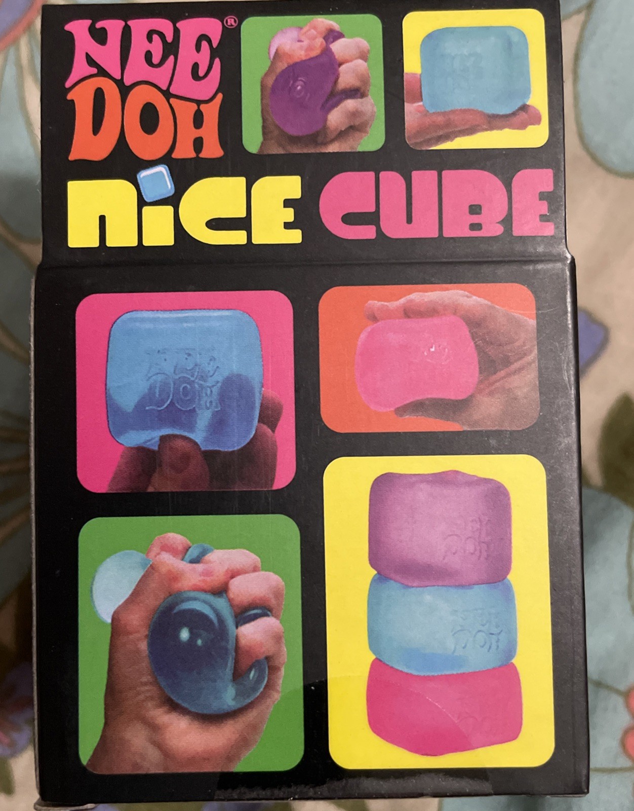 Schylling Nee Doh Nice Cube Super Solid Squish Sensory Toy Purple Ages 3+