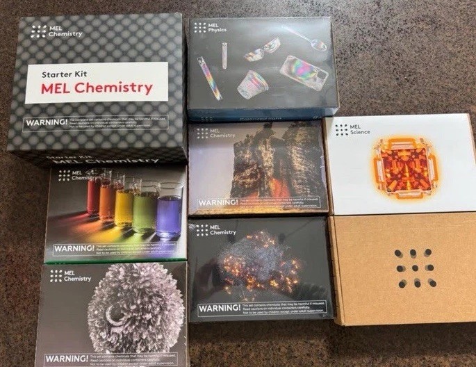 STEM Chemistry Science Sets! Mel, Circuit Mess, Kiwi Co. MASSIVE LOT!! Ages 8-14
