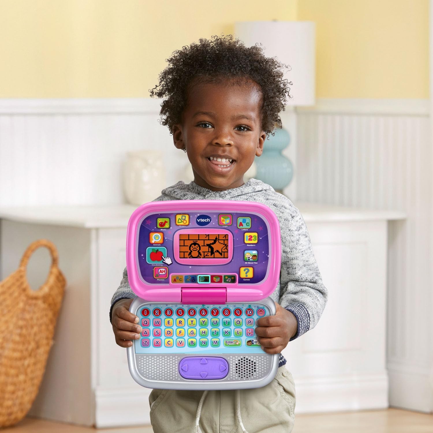 VTech Play Smart Preschool Laptop, Pink 9.3″ x 2.2″ x 6.2″,