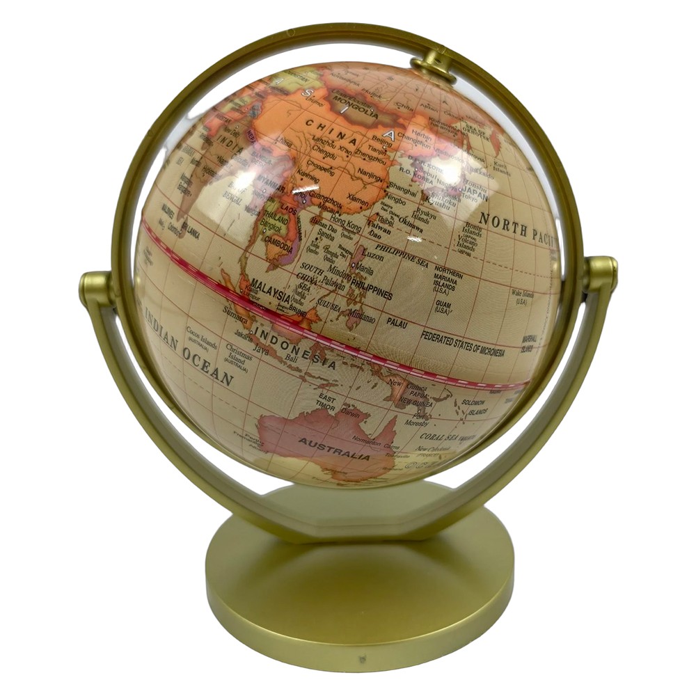720° Rotation Earth Globe World Map Geography Education Teaching Kid Room Decor