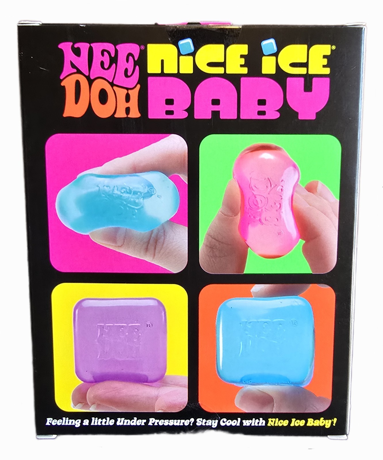 NEW IN BOX! Schylling NeeDoh Nice Ice Baby Tactile Squeeze Toys Blue Purple Pink