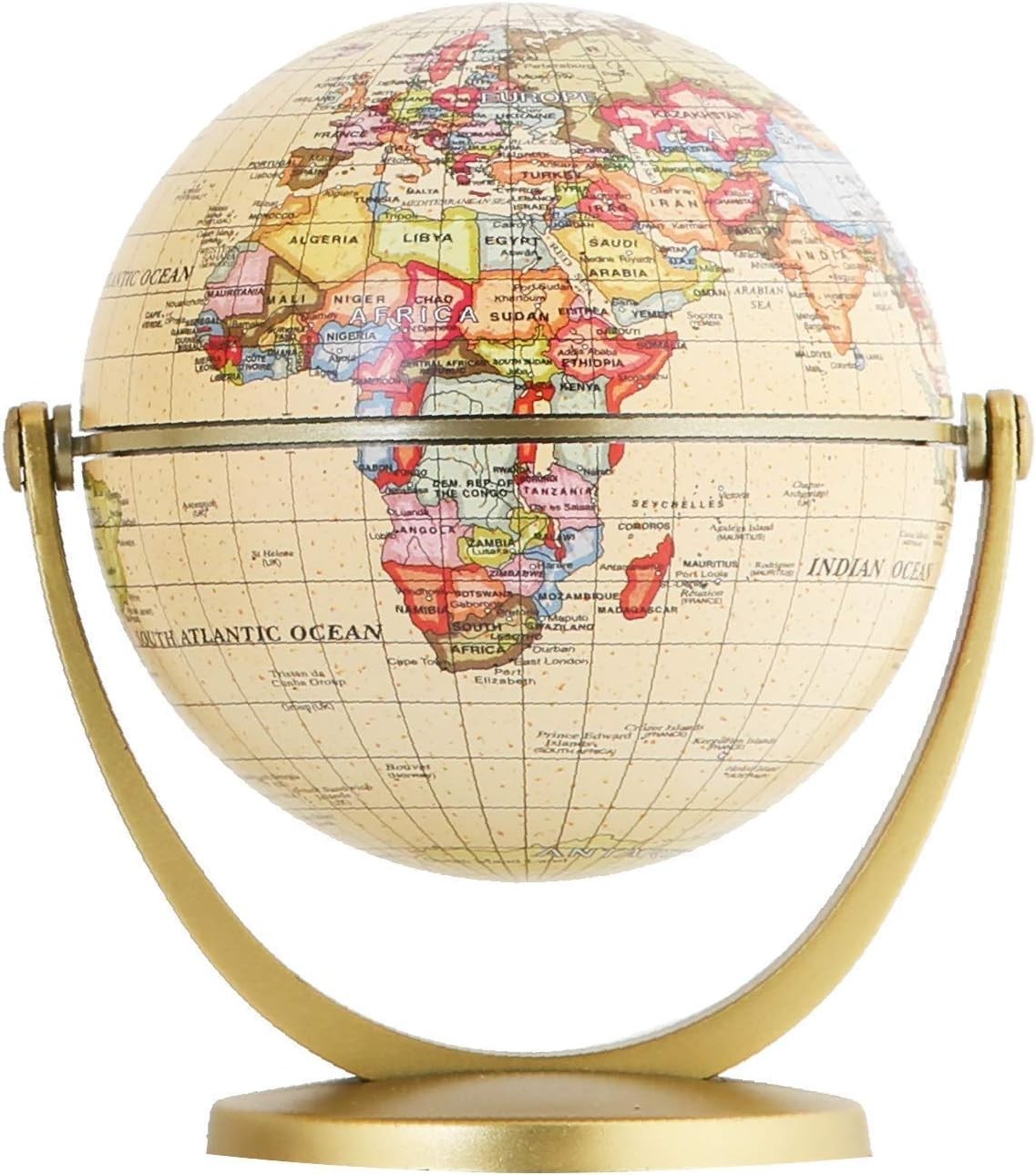 “WORLD GLOBE EARTH Map Rotating Geography Ocean Classroom Learning Desktop “