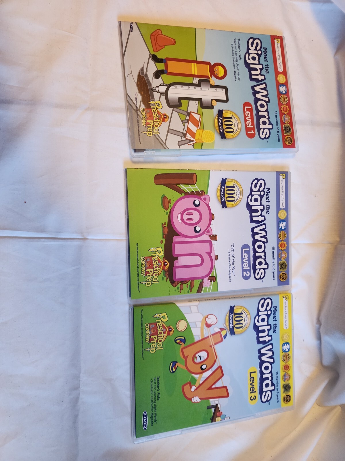 Preschool Prep Collection 10 DVD Set Letters Numbers Shapes Colors