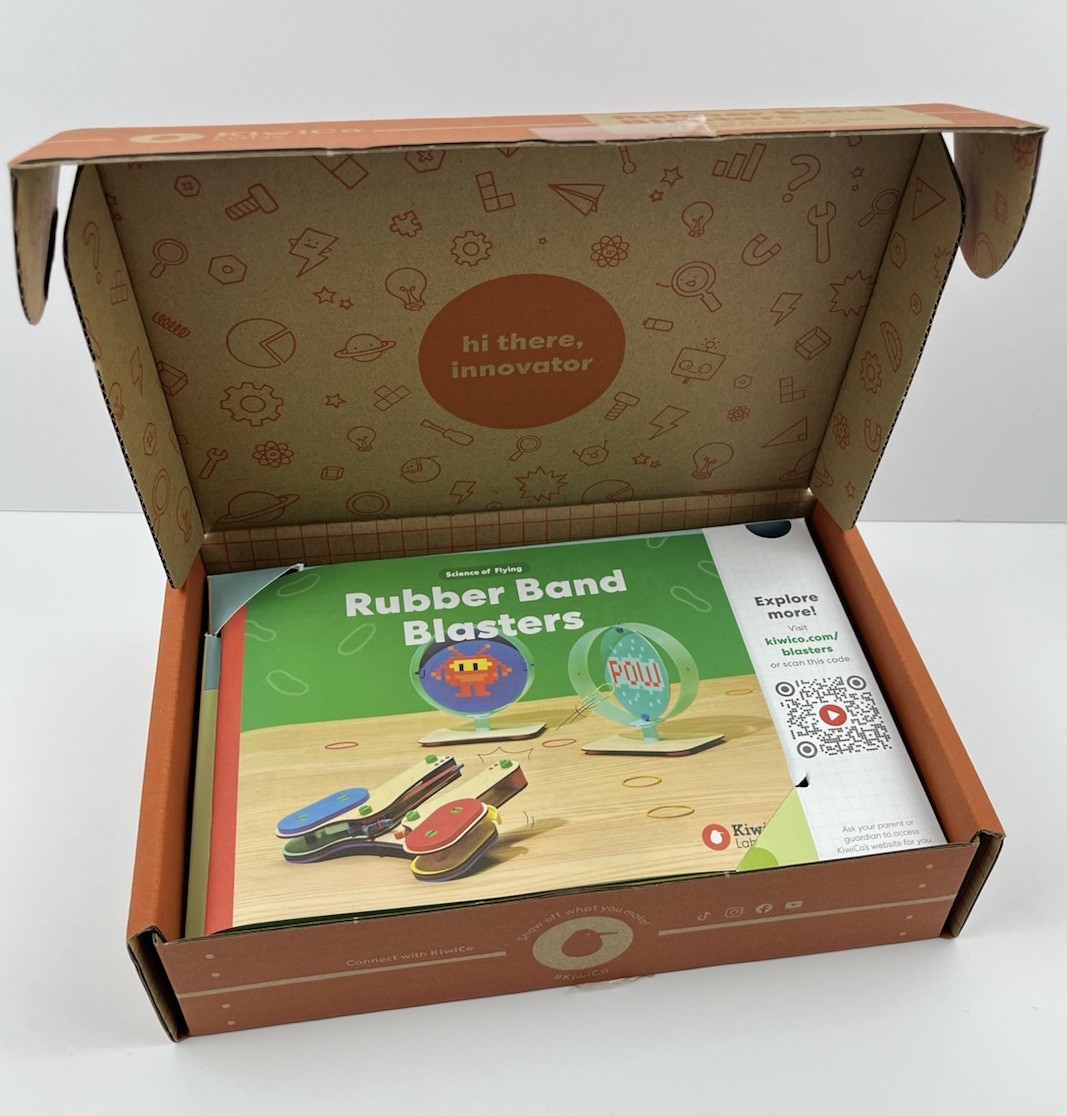 KiwiCo Labs Rubber Band Blasters Science Kit for Ages 8-11 Years New Open Box