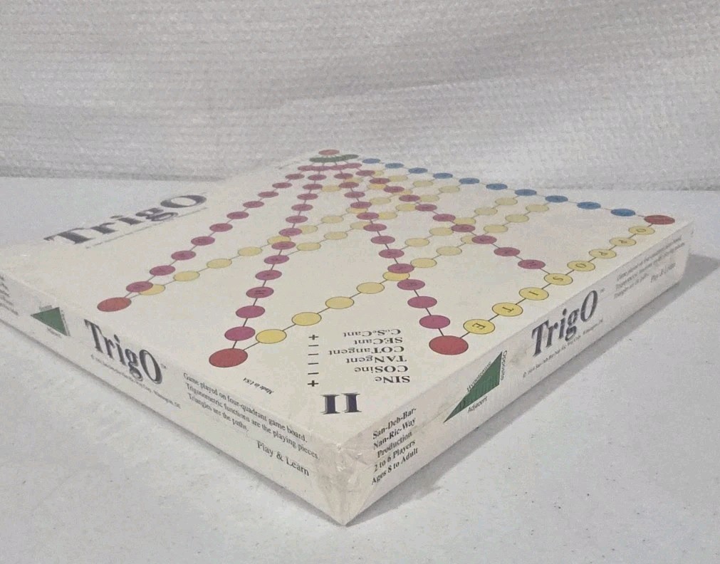 TrigO Board Game 1994 Vintage NEW Sealed Complete Trigonometry Math Education
