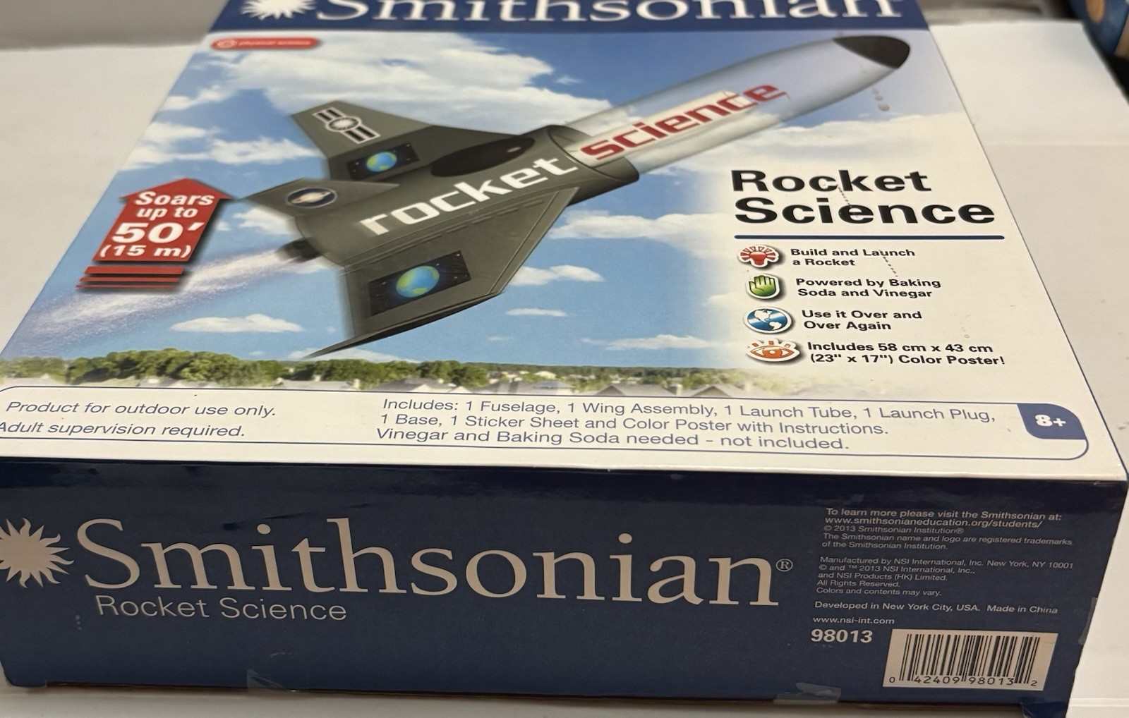 Smithsonian Science Activities Rocket Kit Set For Kids Agee 8 & Up New Free Ship