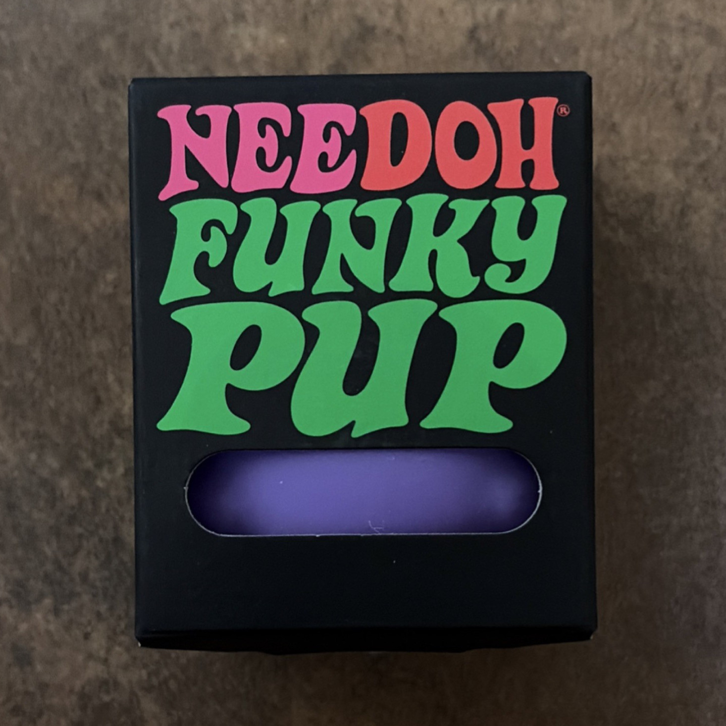 NeeDoh Funky Pup Purple Tactile Squeeze Toy 3+