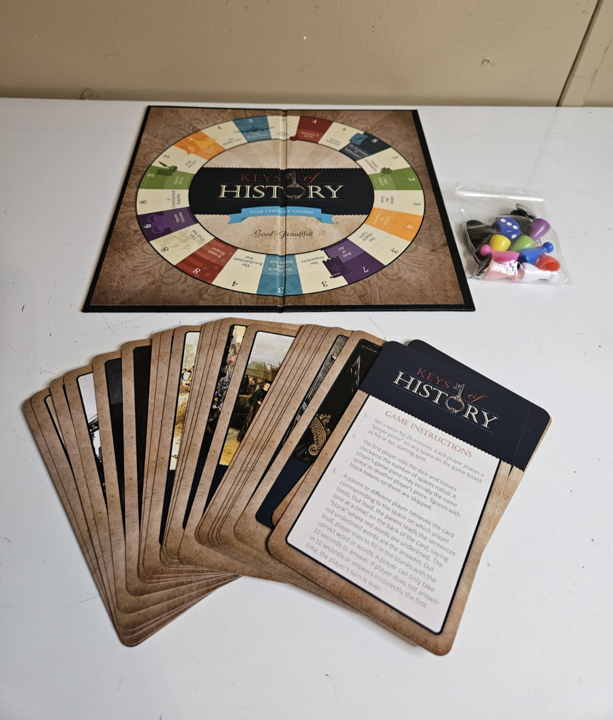 The Good and the Beautiful Curriculum Keys of History Year 1 History Course Game