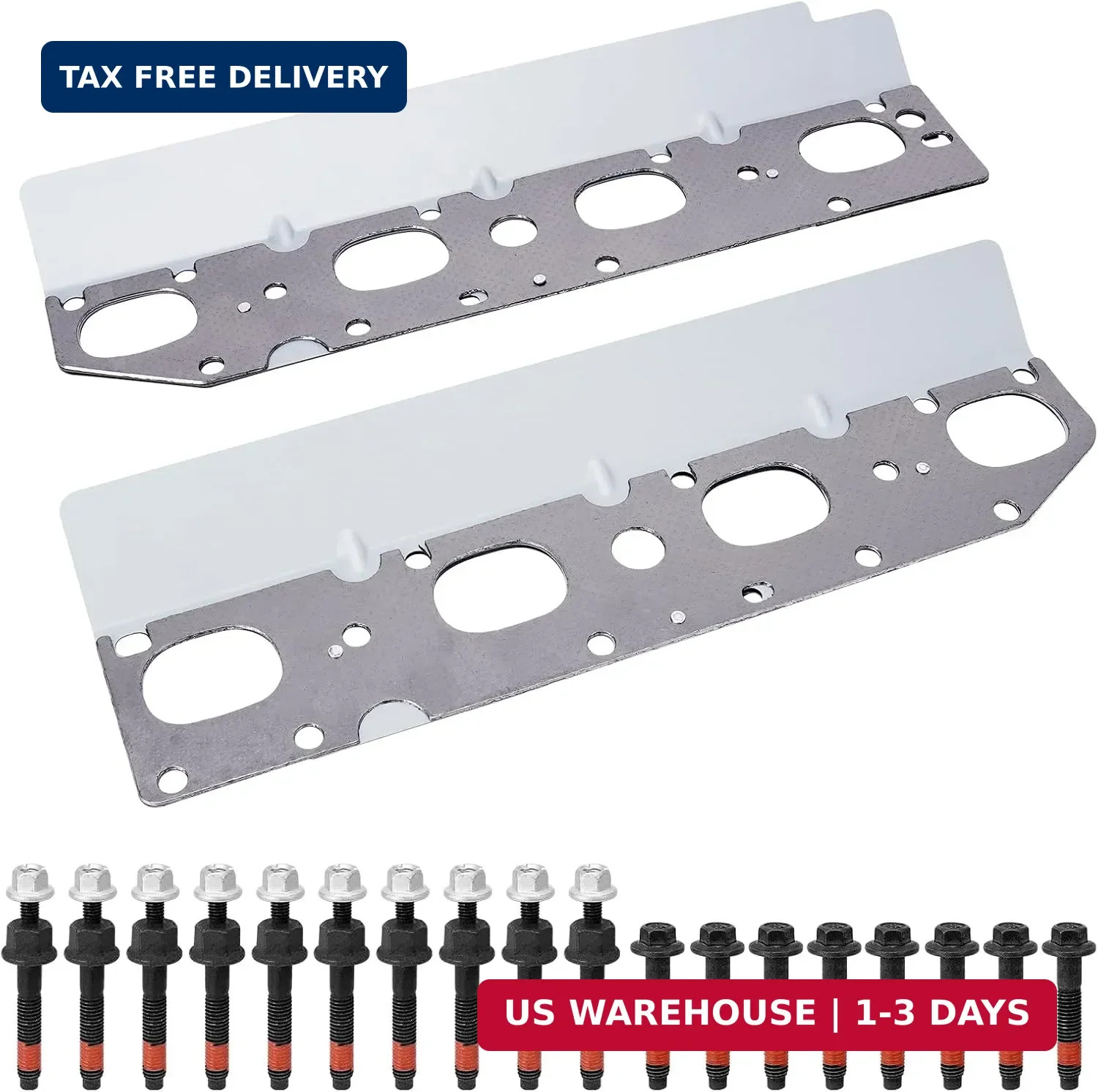 5.7 Exhaust Manifold Gasket Kit with Studs Bolts Nuts Compatible with Ram 1500 2