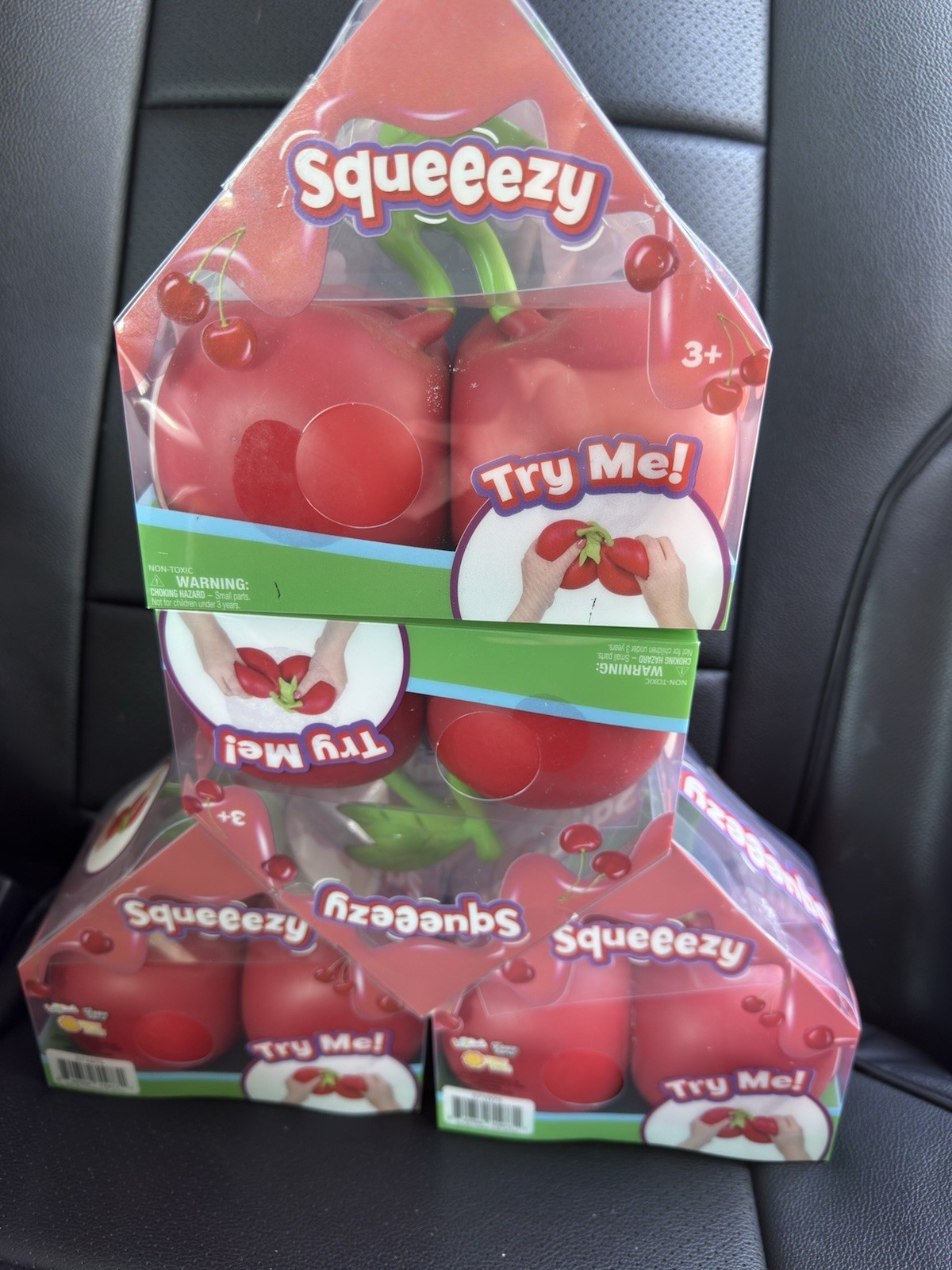 Squeeezy Squishy Sunny Days Toymendous Cherries JUMBO Squeeze Toy Rare Viral