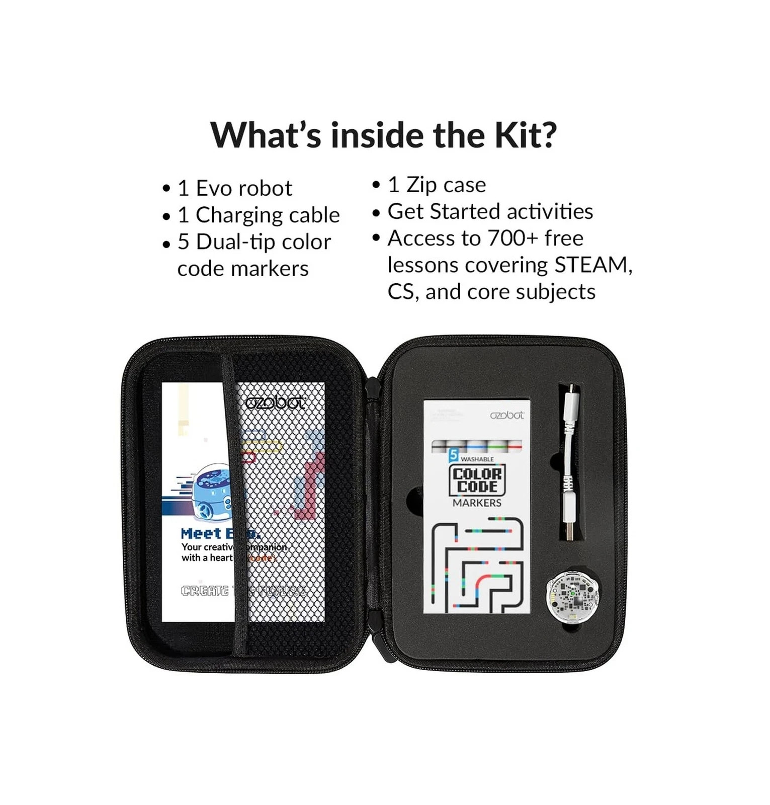 Evo Entry Kit: Interactive Coding Robot, Kids Ages 5+, Includes Color Code Ma…