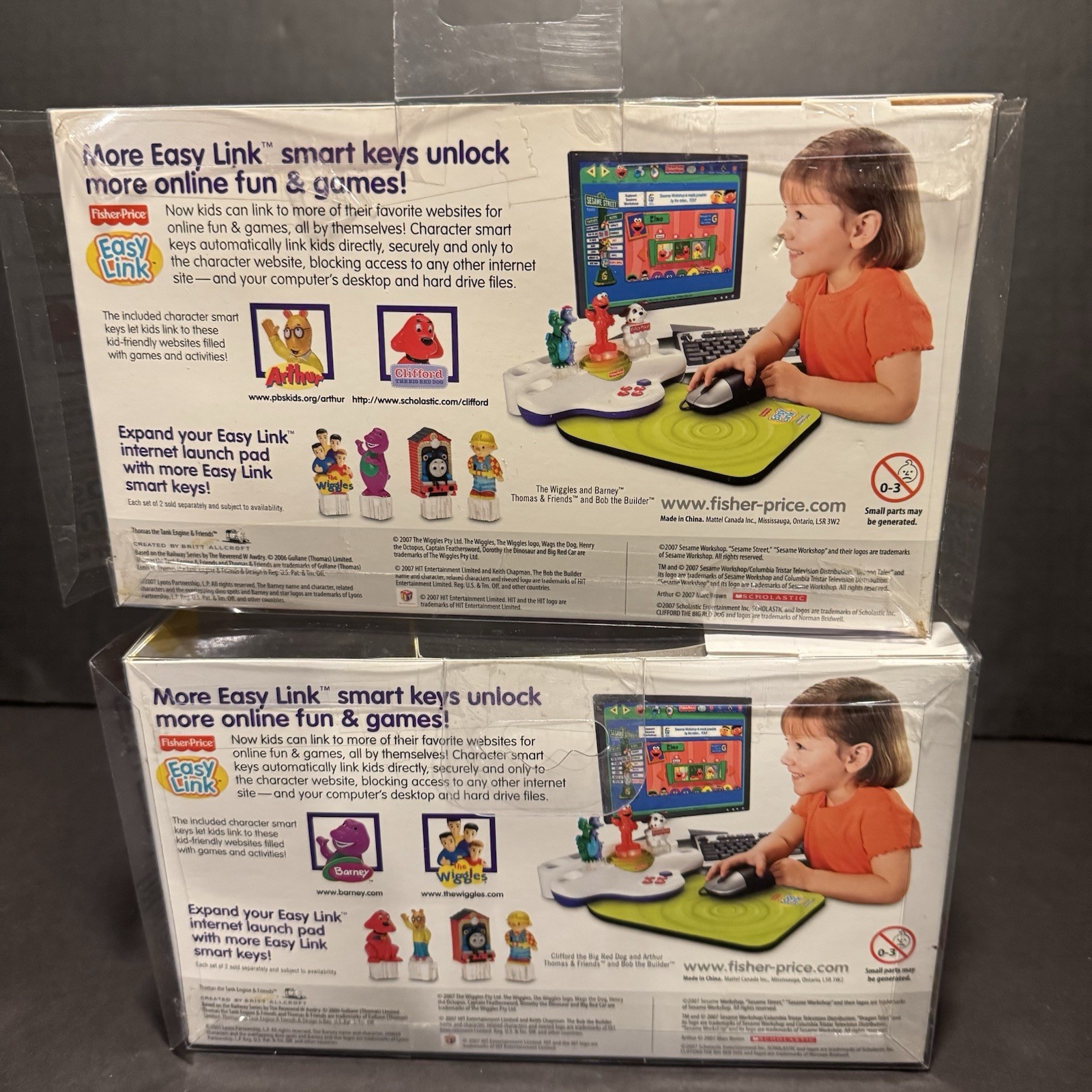 Fisher-Price EASY LINK Arthur/Clifford & Barney/Wiggles Smart Keys New (READ)