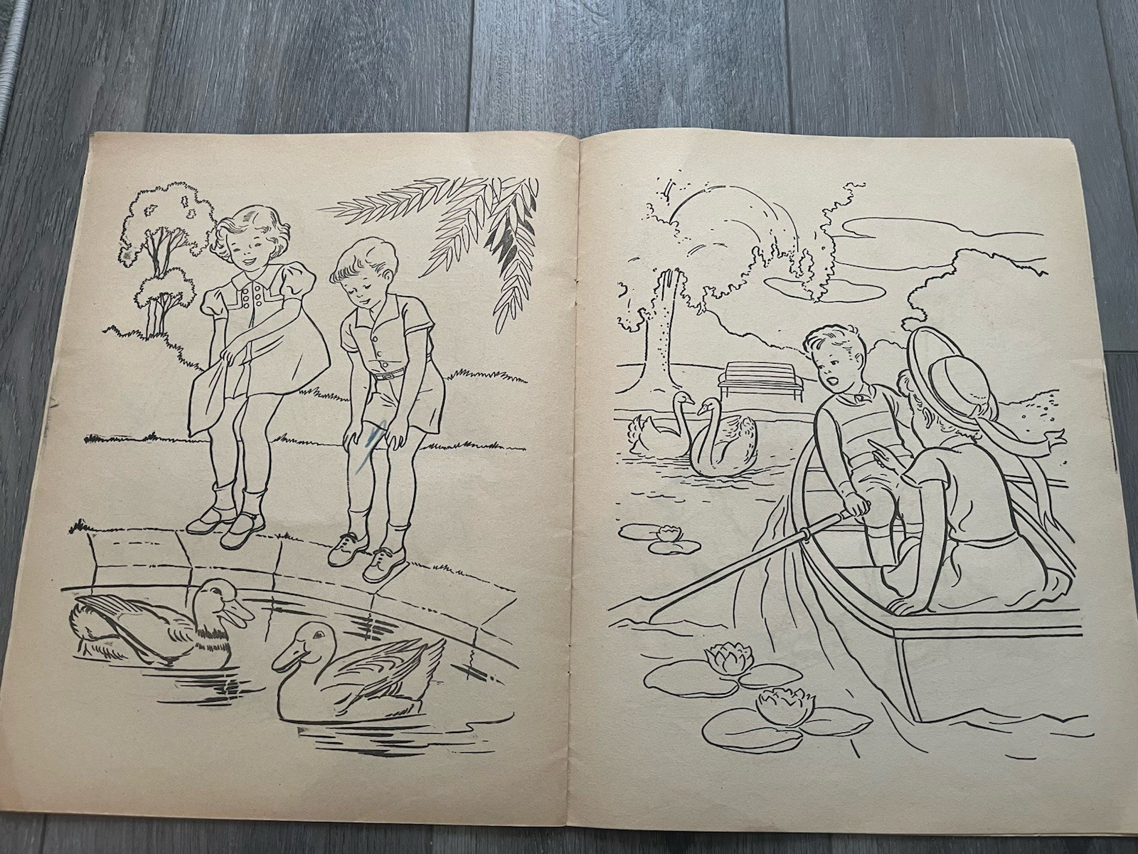 Vintage 1960s Little Wickers Coloring Book Rueben H Lilia Co