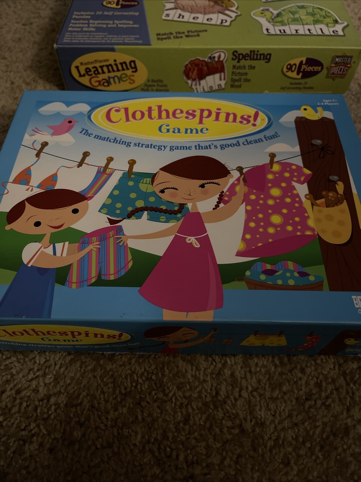 Lot Of 2 Learning Games. Practice Spelling And Strategizing. Ages 5 And Up.