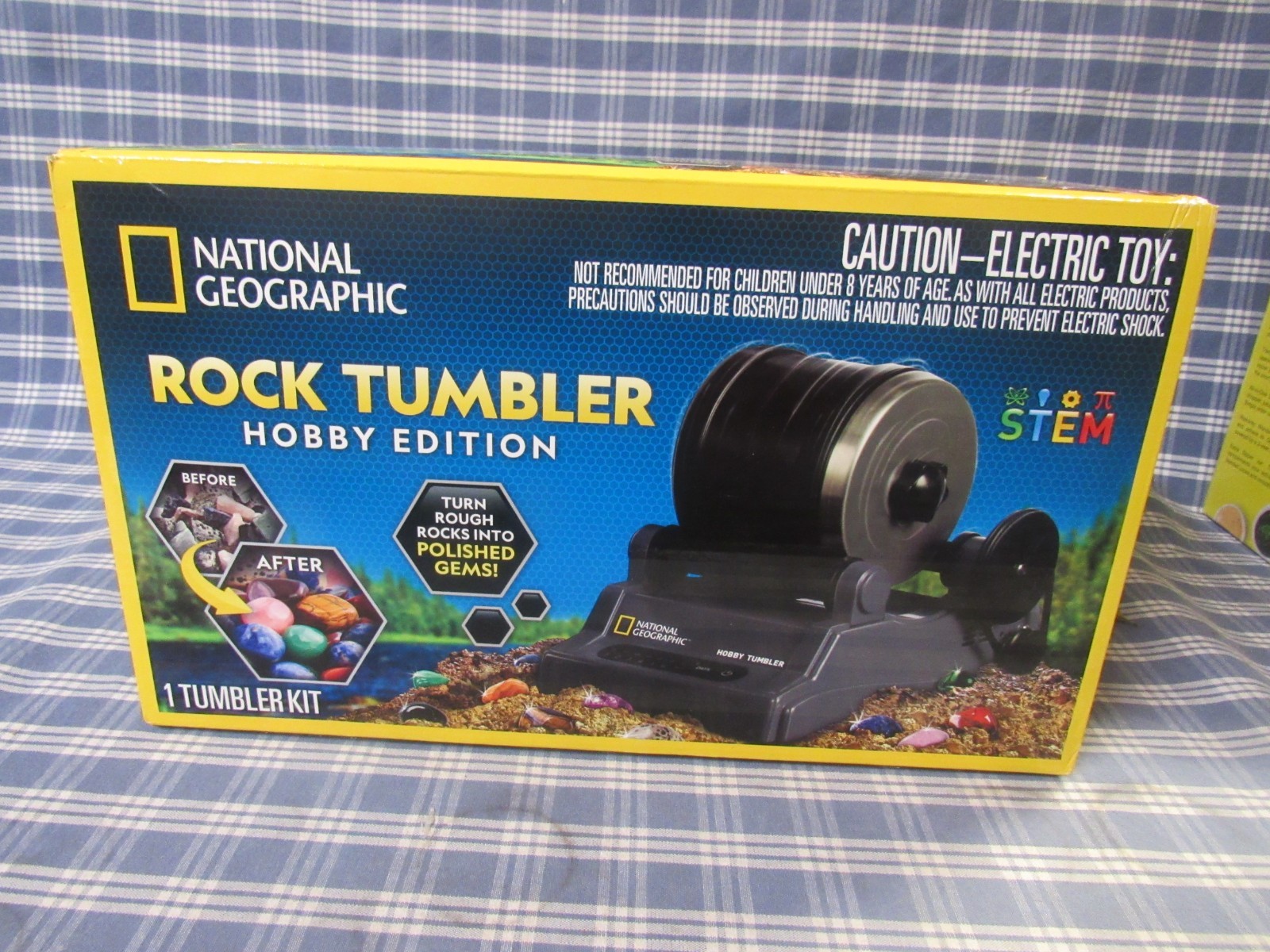 National Geographic Blue Marble Rock Tumbler Kit (New) FAST FREE SHIPPING.