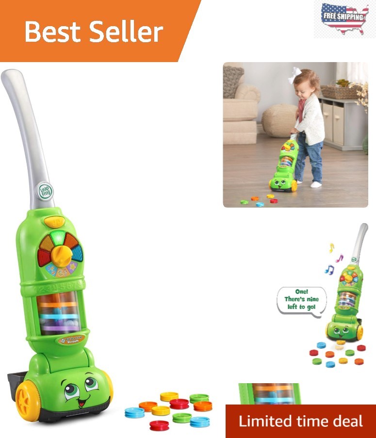 Smart ‘Pick Up and Count’ Vacuum Toy – Teaches Colors & Counting for Ages 2+