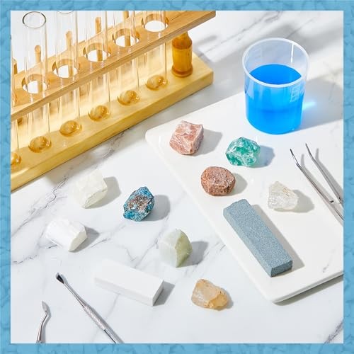 Landical Mohs Hardness Test Kit 11 Piece Mineral Specimen Set for Geology Scienc