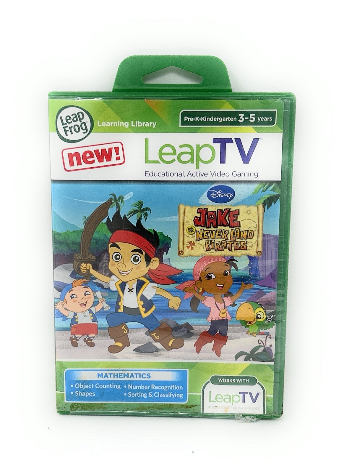 LeapFrog Leap TV Jake and the Never Land Pirates-~MATHEMATICS DVD~SEALED