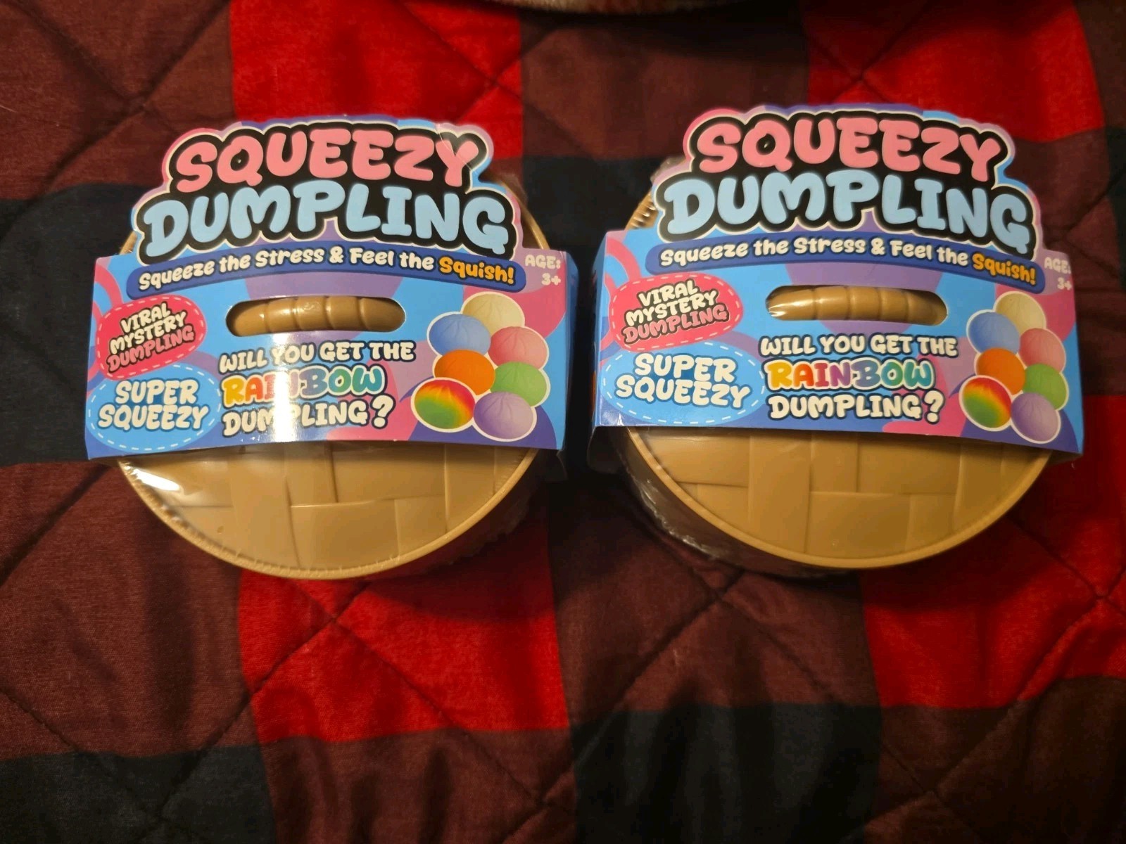 Mystery Dumpling – Colorful Squeezy Dumpling Squishy – 2 New Sealed