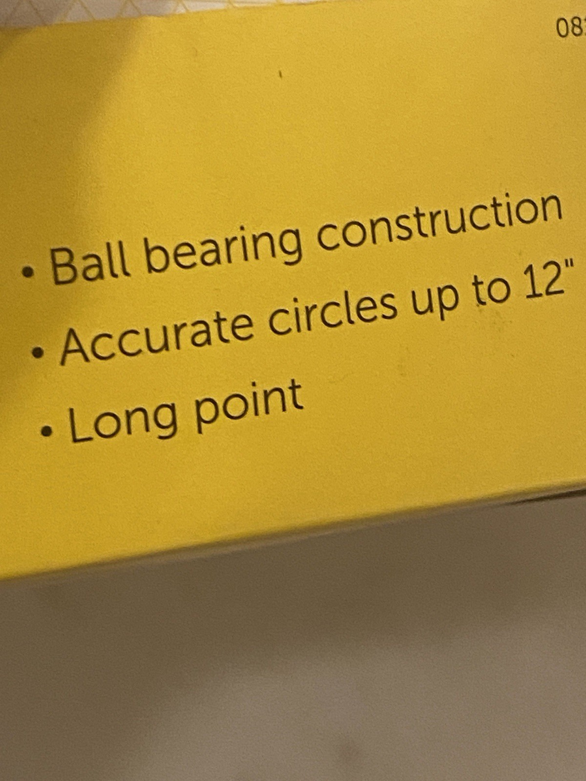 School Smart Long Point Ball Bearing Compass Draws Circles Up to 12″ – Geometry