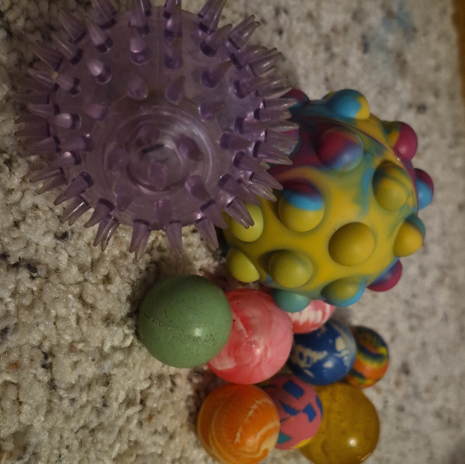 Assorted Tactile Sensory Toy Ball Lot – Spiky Massage & Bumpy, Mixed Colors