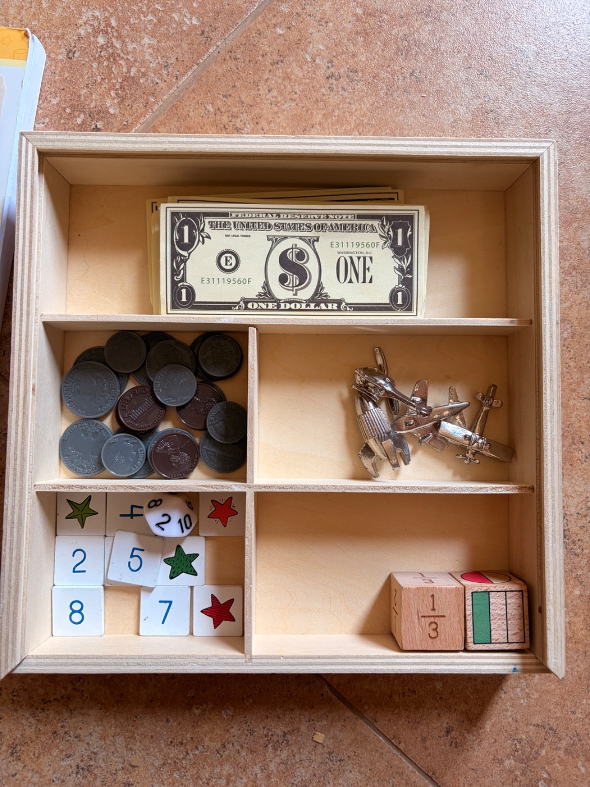 The Good and The Beautiful Math Wooden Box 2 Manipulative’s and Answer Key