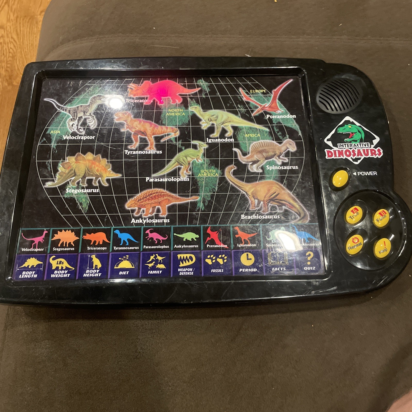 Interactive Amazing Dinosaurs Kids Learning Black Electronic Toy Working