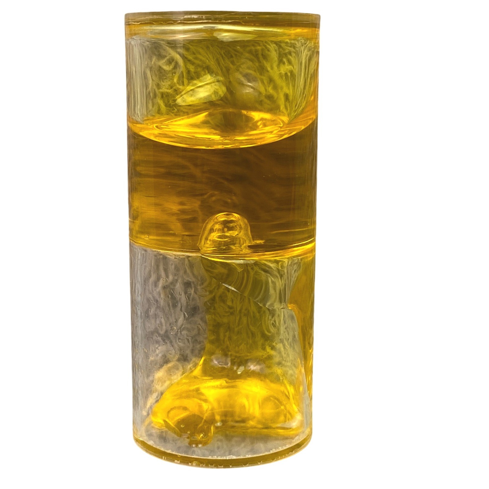 Ooze Tube TG7002 Yellow Liquid Motion Hourglass Desk Toy Stress Relief Sensory