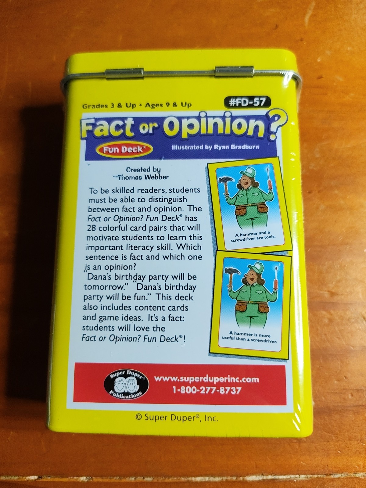 Fact Or Opinion Fun Deck👨‍🎓 Sealed Super Dooper Publications Educational